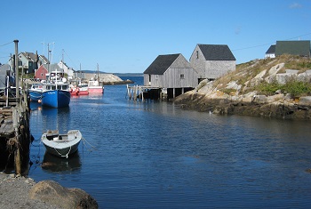 Quaint fishing village outside of Halifax