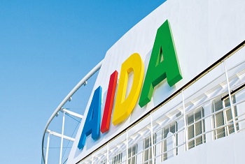 Germany's AIDA Kreuzfarten logo and funnel