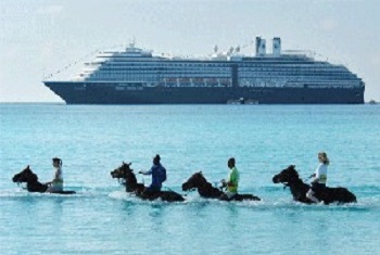 Half Moon Cay Bahamas Beach and Horses - Holland America Cruises Private Island