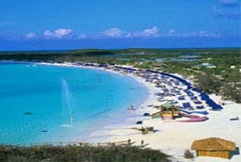 Aerial View Half Moon Cay Bahamas  Holland America Line Private Island