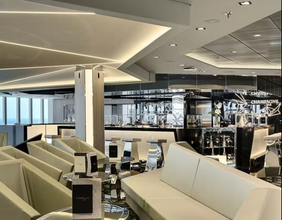 Champagne Bar on board the MSC Meraviglia
