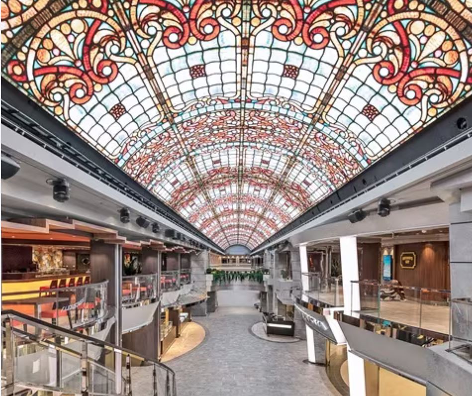 Main Atrium on board the MSC Meraviglia