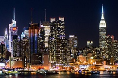 New York Skyline Witnessed By Cruise Passengers
