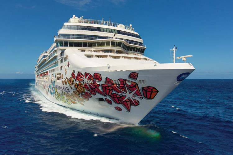 Norwegian Cruise Line's Norwegian Gem sails from New York to Bermuda, New England, Canada, Florida, Bahamas and the Caribbean