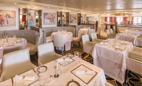 Illuminations - Queen Mary 2 Verandah Restaurant Cunard Line
