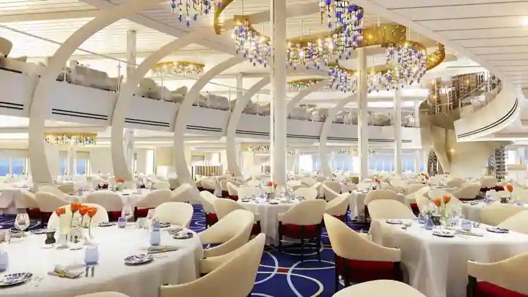 Main Dining Room On-Board Holland America's Rotterdam